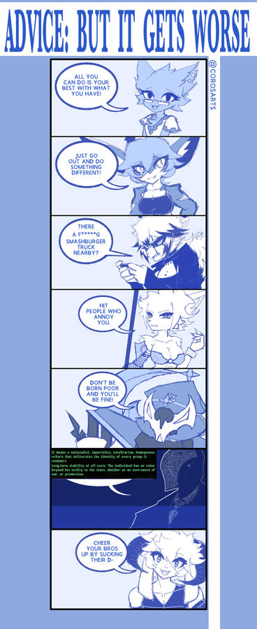 Advice... but it gets worse